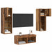 Dulapuri pentru TV 4 pcs Stejar Artizanal 40 x 30 x 30 cm - WALTI WALTI