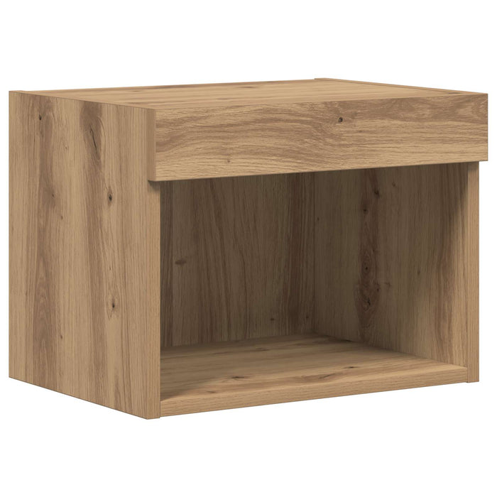 Dulapuri pentru TV Pe perete 4 pcs Stejar Negru 40 x 30 x 30 cm - WALTI WALTI