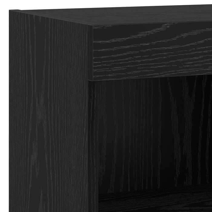 Dulapuri pentru TV Pe perete 4 pcs Stejar Negru 40 x 30 x 30 cm - WALTI WALTI