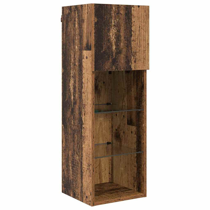 Unități pentru Pereți de TV 5 pcs Stejar Negru 60 x 30 x 30 cm - WALTI WALTI
