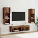 Unitate TV de Perete Pe perete 6 pcs Lemn Vechi Lemn compozit - WALTI WALTI