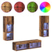 Unitate TV de Perete Pe perete 6 pcs Lemn Vechi Lemn compozit - WALTI WALTI