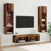 Unitate TV de Perete Pe perete 6 pcs Lemn Vechi Lemn compozit - WALTI WALTI