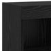 Unitate TV de Perete Pe perete 6 pcs Stejar Negru Lemn compozit - WALTI WALTI