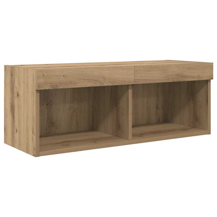 Unități pentru Pereți de TV Pe perete 4 pcs Stejar Artizanal - WALTI WALTI