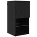 Unități TV de perete cu LED 6 pcs Stejar Negru Lemn compozit - WALTI WALTI