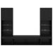 Unități TV de perete cu LED 5 pcs Stejar Negru 40,5 x 30 x 102 cm - WALTI WALTI