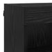 Unități TV de perete cu LED 6 pcs Stejar Negru Lemn compozit - WALTI WALTI