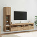Unitate TV de Perete 4 pcs Stejar Artizanal Lemn compozit - WALTI WALTI