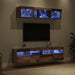 Unități TV de perete cu LED 5 pcs Lemn Vechi 80 x 30 x 40 cm - WALTI WALTI