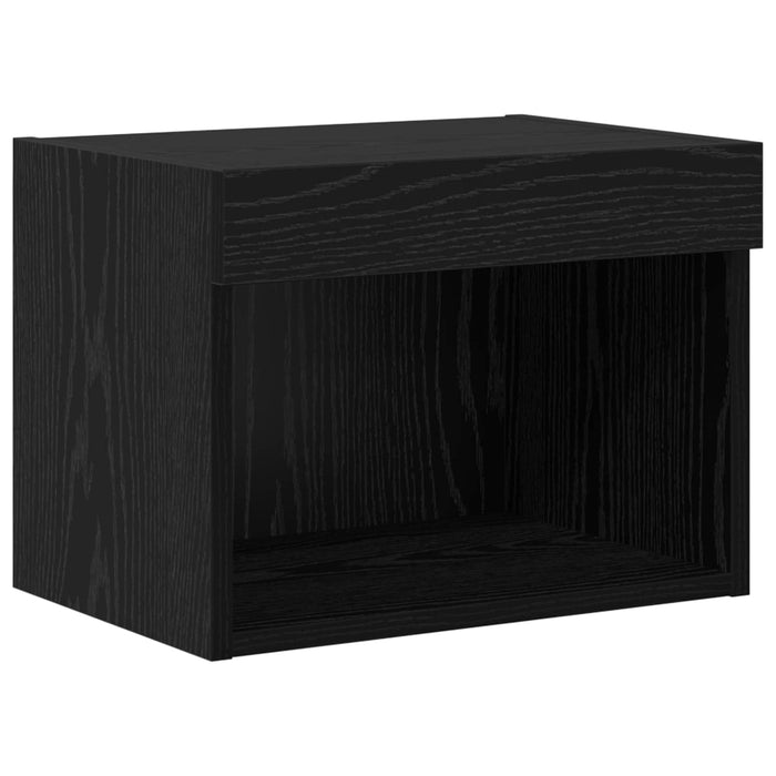 Unități TV de perete cu LED 5 pcs Stejar Negru 80 x 30 x 40 cm - WALTI WALTI