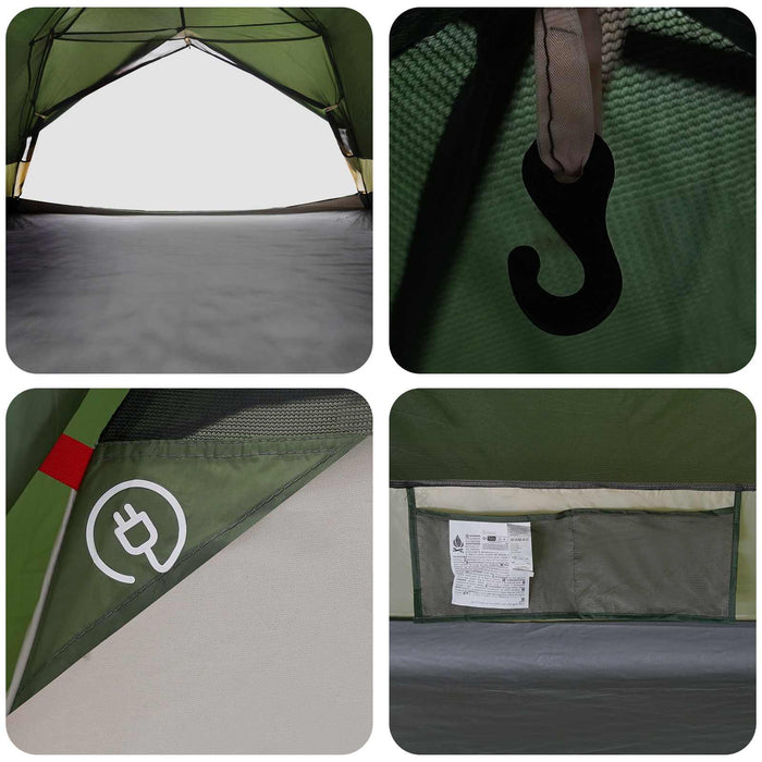 Cort de backpacking Verde 4 persoane WALTI