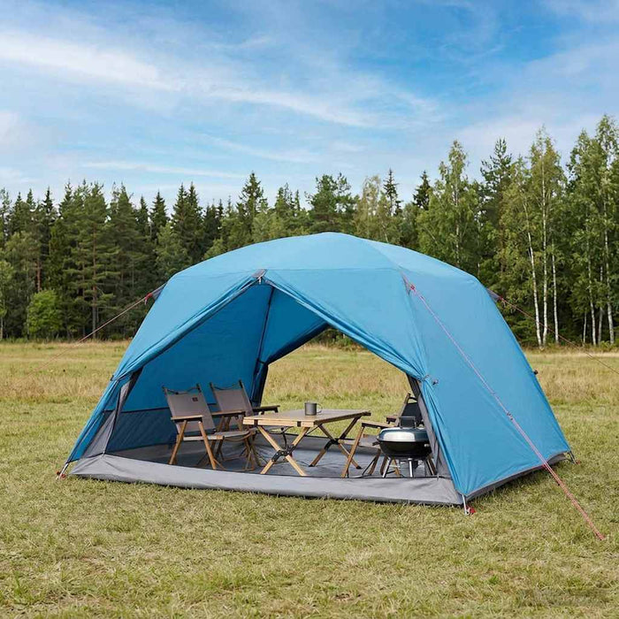 Cort de backpacking albastru 4 persoane WALTI