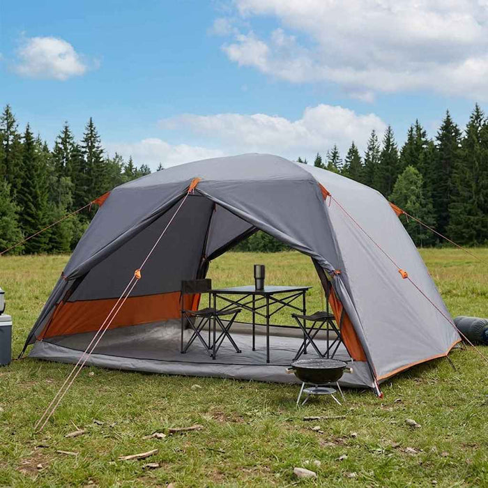 Cort de backpacking Gri și Portocalie 4 persoane - WALTI WALTI