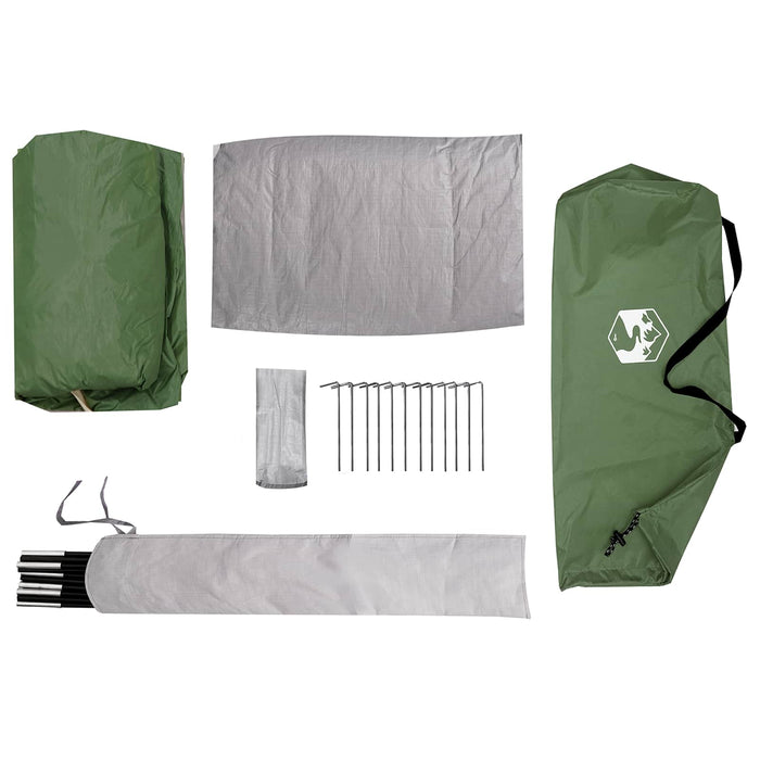 Cort de backpacking Verde 222 x 85 x 125 cm - WALTI WALTI