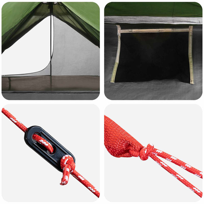 Cort de backpacking Verde 222 x 85 x 125 cm - WALTI WALTI