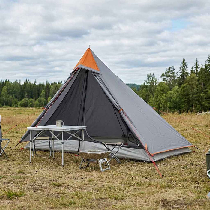 Cort de backpacking Gri și Portocalie 222 x 85 x 125 cm WALTI