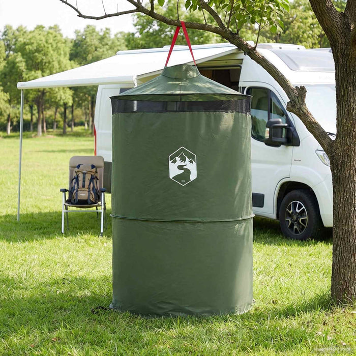 Cort de toaletă pop-up cu sfoară de agățat Verde 97 x 126 cm - WALTI WALTI