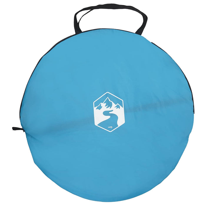 Cort de toaletă pop-up cu sfoară de agățat albastru 97 x 126 cm - WALTI WALTI