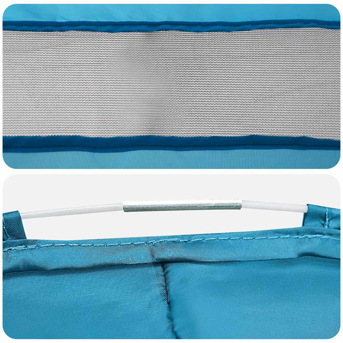 Cort de toaletă pop-up cu sfoară de agățat albastru 97 x 126 cm - WALTI WALTI