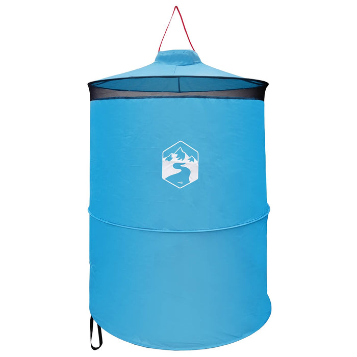 Cort de toaletă pop-up cu sfoară de agățat albastru 97 x 126 cm - WALTI WALTI