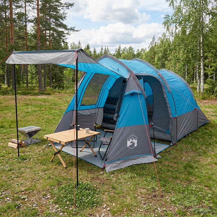 Cort tunel albastru 390 x 215 x 152 cm WALTI