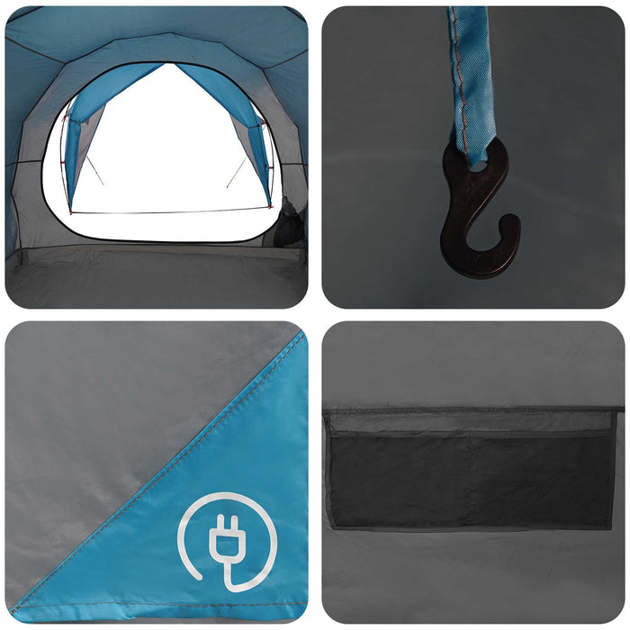 Cort tunel albastru 382 x 262 x 214 cm - WALTI WALTI