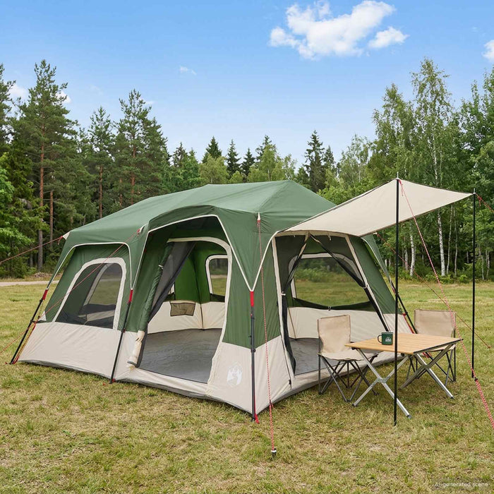 Cort Instant Verde 8 persoane Poliester 185T cu acoperire PU - WALTI WALTI
