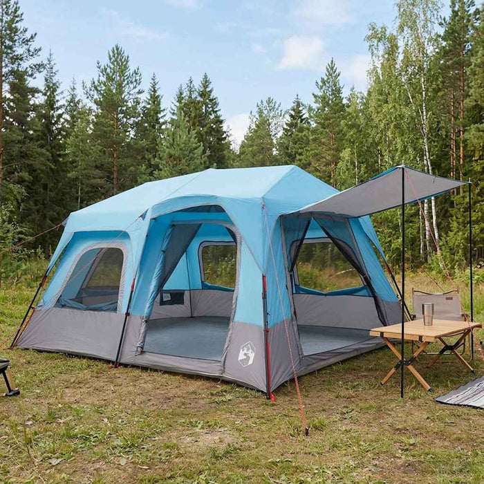 Cort Instant albastru 8 persoane Poliester 185T cu acoperire PU WALTI