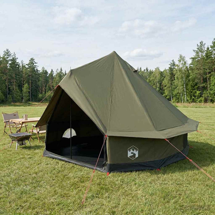 Cort de Familie Verde Army 6 persoane Bumbac sintetic WALTI