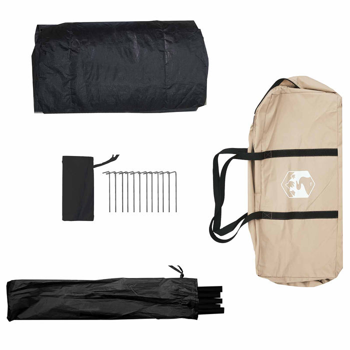 Tent Cabină Crem 340 x 246 x 210 cm Bumbac sintetic WALTI