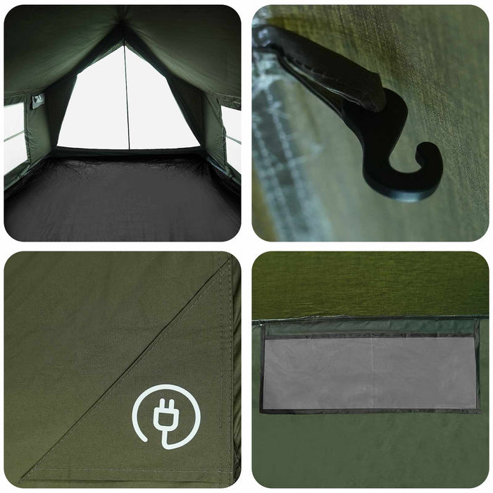 Tent Cabină Verde Army 340 x 246 x 210 cm Bumbac sintetic WALTI