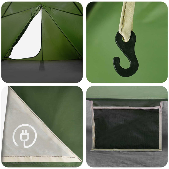 Cort de backpacking Verde 4 persoane - WALTI WALTI