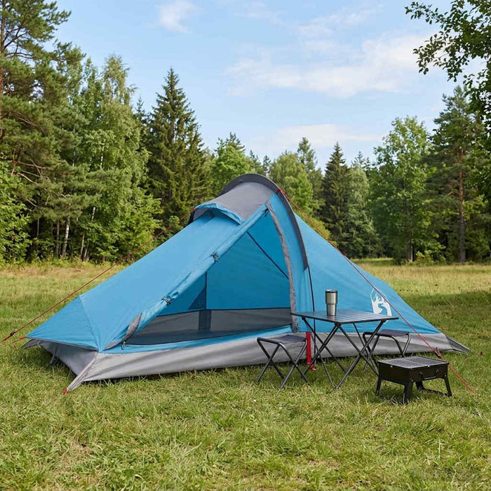 Cort de backpacking albastru 4 persoane WALTI
