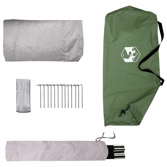 Cort de backpacking Verde 2 persoane - WALTI WALTI