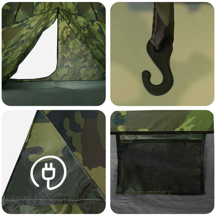 Cort de backpacking Camuflaj 4 persoane WALTI