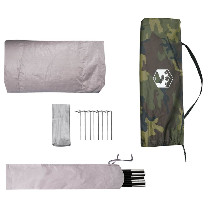 Cort tunel Camuflaj 4 persoane Poliester 185T cu acoperire PU WALTI