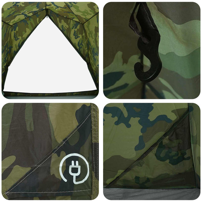 Cort tunel Camuflaj 2 persoane Poliester 185T cu acoperire PU WALTI