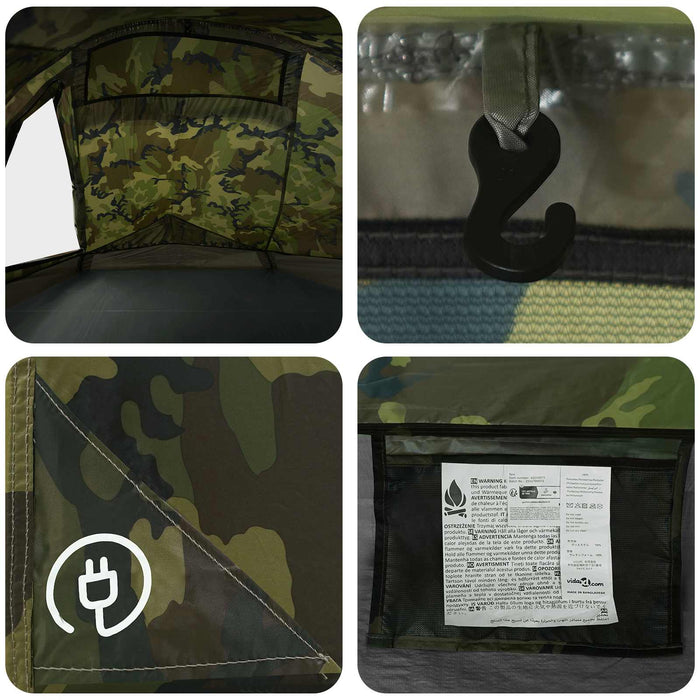 Cort de backpacking Camuflaj 4 persoane WALTI