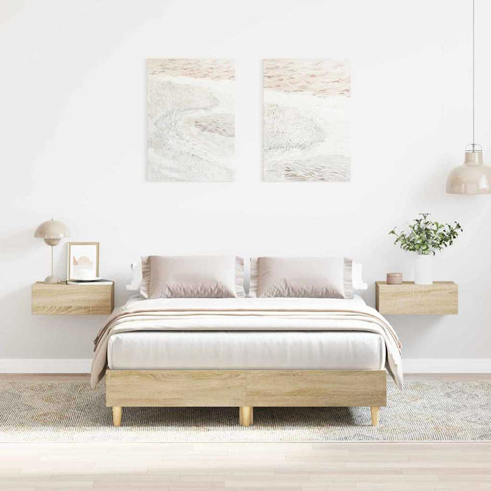Cadru de pat Sonoma 137 x 190 cm Lemn compozit WALTI