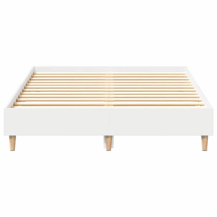 Cadru de pat Alb 137 x 190 cm Lemn compozit - WALTI WALTI