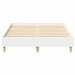 Cadru de pat Alb 137 x 190 cm Lemn compozit - WALTI WALTI