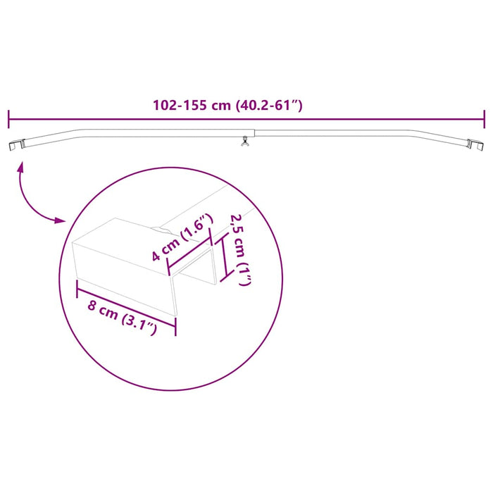 Brățară de prelată pentru remorci 2 pcs Argintiu 100-145 cm WALTI