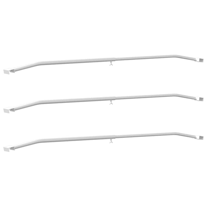 Brățară de prelată pentru remorci 3 pcs Argintiu 100-145 cm - WALTI WALTI