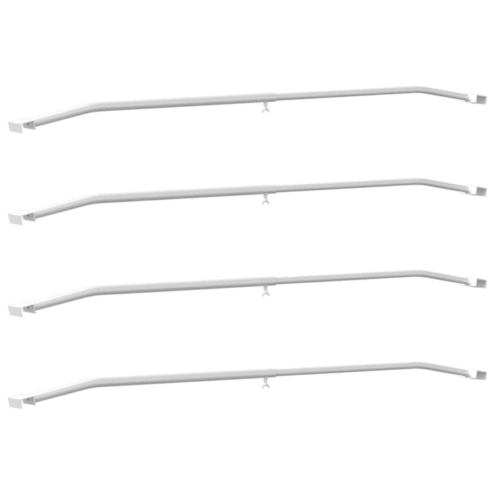 Brățară de prelată pentru remorci 4 pcs Argintiu 100-145 cm WALTI