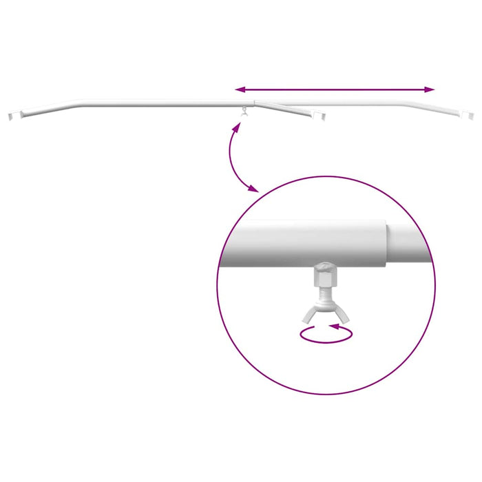 Brățară de prelată pentru remorci 4 pcs Argintiu 100-145 cm WALTI