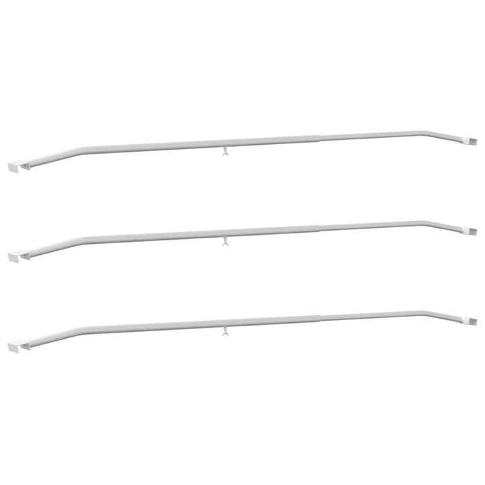 Brățară de prelată pentru remorci 3 pcs Argintiu 130-210 cm WALTI
