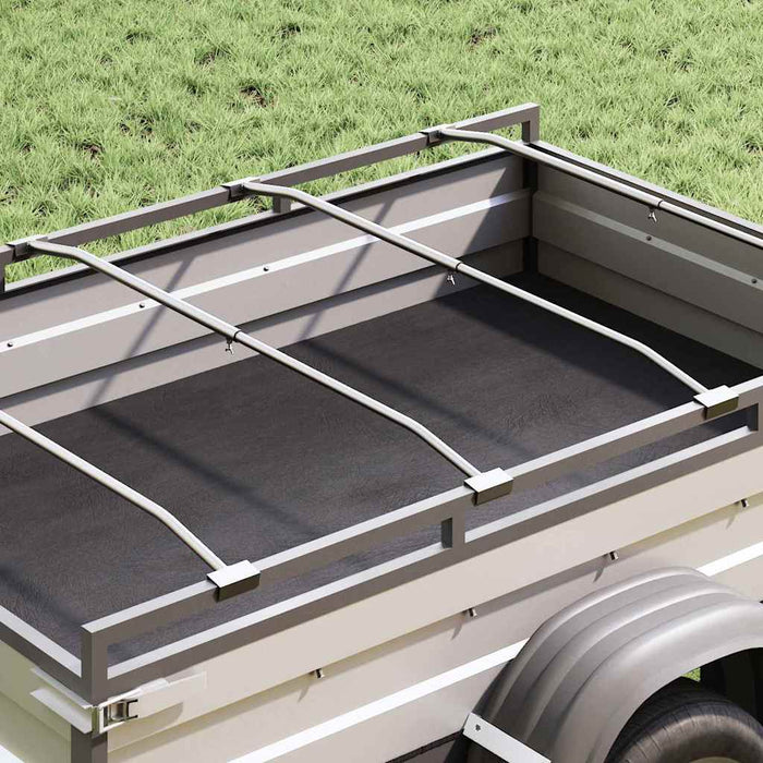 Brățară de prelată pentru remorci 4 pcs Argintiu 130-210 cm WALTI