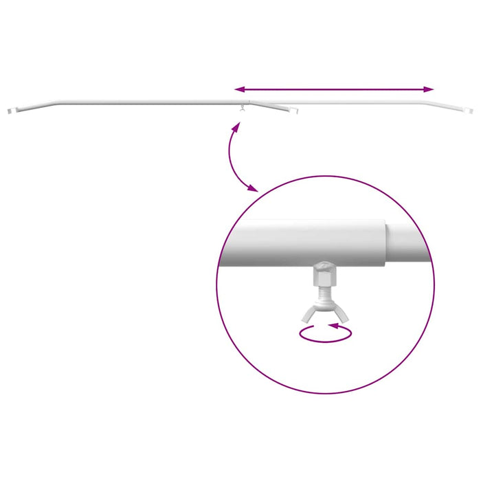 Brățară de prelată pentru remorci 4 pcs Argintiu 130-210 cm WALTI