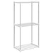 Raft tubular cu depozitare Alb 42,5 x 27 x 91,5 cm Aluminiu - WALTI WALTI